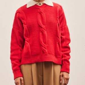Cordera Braided Wool and Cashmere Sweater